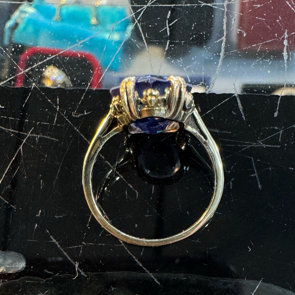 14k Blue Spinel Ring - Picture 5 of 13